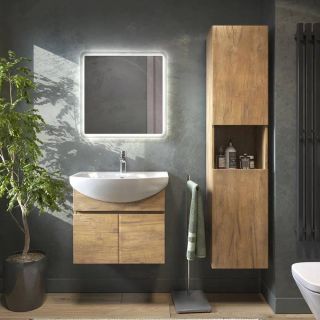 Тумба под раковину подвесная Vigo Wing tp.WIN.BAL.60.2D 60 см дуб золотой